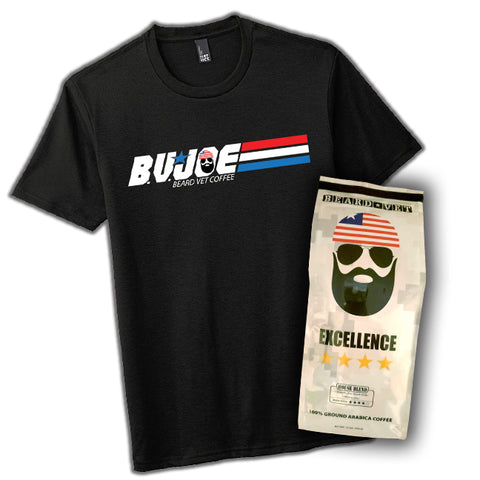 "B.V.Joe" Shirt & Coffee Combo - Black