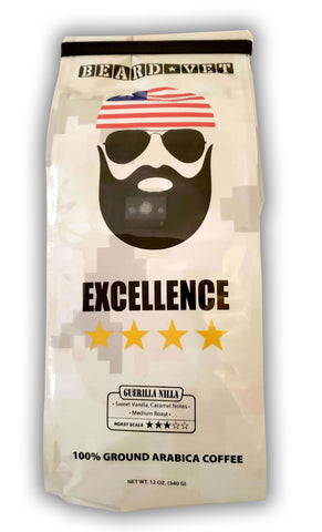 Beard Vet Excellence Coffee: Guerilla Nilla - MEDIUM GROUND