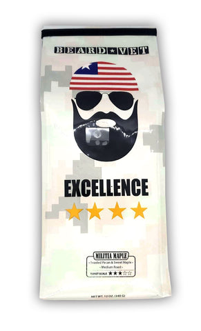 Beard Vet Excellence Coffee: MEDIUM GROUND Militia Maple