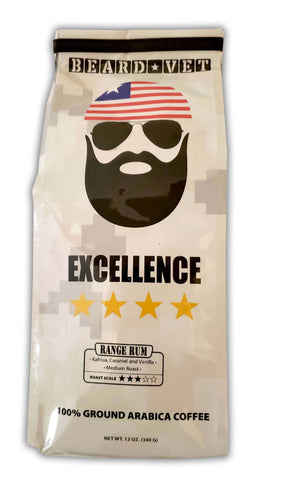 *WS - Beard Vet Excellence Coffee: Range Rum - GROUND